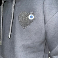 Schwarzes Sweatshirt Schwarzes Herz