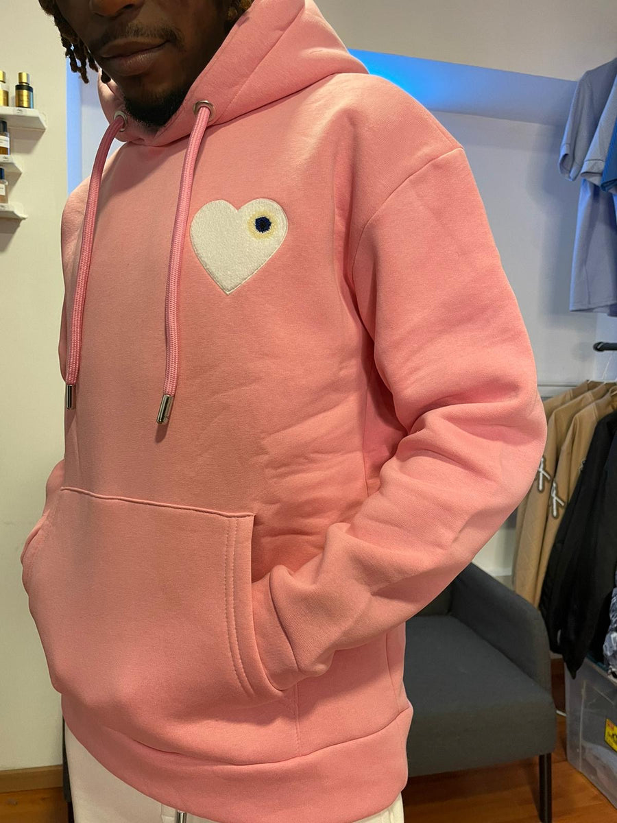 Rosa Herz-Sweatshirt