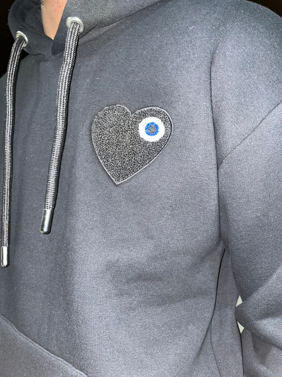 Schwarzes Sweatshirt Schwarzes Herz