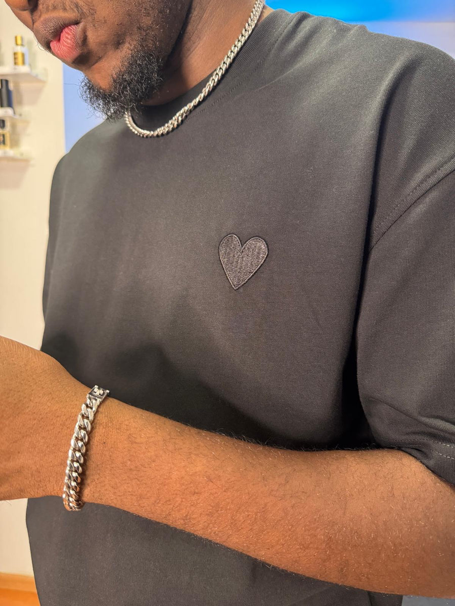 T-shirt Heart Black